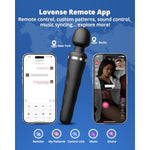 Domi 2 Vibrators Wand Clitoral Massager, Intense Vibrator Black Adult Sex Toys&Games For Women Men Powerful Massage With Dual Rotating Head, Remote Control Vibrator For Couple Play