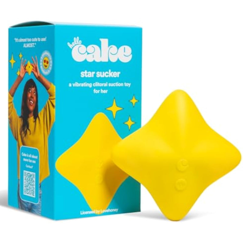 Hello Star Sucker - Clitoral Stimulator With 10 Suction Modes & 10 Vibrating Modes - Body-Safe Silicone - Waterproof & Rechargeable - Adult Sex Toy For Women