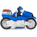 Paw Patrol, Moto Pups Chase’s Deluxe Pull Back Motorcycle Vehicle with Wheelie Feature and Toy Figure