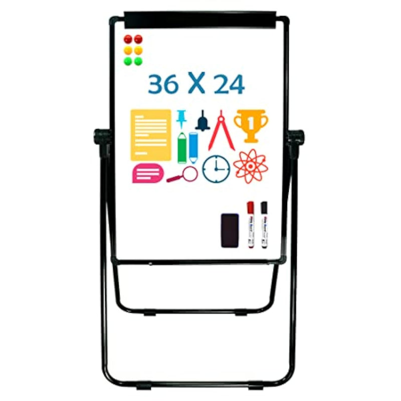 36 x 24 Inch Portable Dry Erase Board Easel with Adjustable Stand for Classroom & Office
