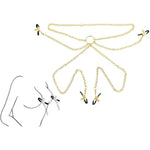 Caazeouu Nipple Clamps Clitoris Clamps Vaginal Clip Women Bdsm Nipple Play Adult Flirting Toys Erotic Toys Labia Chain Clips Labia Clamps Spreader Straps