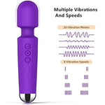 Rechargeable Personal Wand Massager + 17.3 Inch Long Realistic Huge Thick Dildo