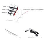 Sex Toys With Dilator Urethra Sounds Electro Shock Anal Plug Stimulation Chastity Devices Metal Penis Plug Set With Host Adult Butt Bdsm Bondage Sex Toy For Men (L)