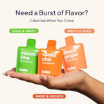 Hello Flavored Lube Trio Sample Pack, Water-Based Flavored Personal Lubricants - Includes Peach Ginger, Vanilla Chai, And Coconut Lime – Made Without Added Sugar & No Aftertaste, 0.34 Fl Oz Each