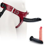 Hands-Free Strap-On Dildo Set for Beginners with Adjustable Harness and Two Realistic Dildos