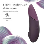Next Purple 3D Pleasure Air Clitoris Stimulator & Pjur Aqua Water Based Personal Lubricant 3.4 Fl Oz - Female Sex Toys Bundle