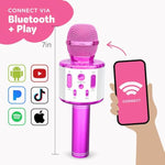 , Kids Karaoke Microphone | Includes Pre-Loaded Songs & Bluetooth | Kids Birthday Party Gift | Toy For All Ages 2, 3, 4, 5, 6+ Year Old Girls, Boys & Toddlers