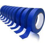9 Rolls Blue Masking Tape, 0.94 Inch x 60.1m, Easy Removal for Painting & DIY