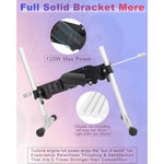 120W Sex Machine Intellgent Wired-Wireless Controlled Double Rod Thrusting Machines For Women W/ Anti-Rotation System Suction Cup Extension Tube For Couples (2 Rod Wired Remote)