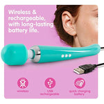 Vibrator, Sex Toys Wand Massager, Adult Toy For Women - G Spot Vibrators, Clitoris Stimulation, Dildo, Water-Resistant, Wireless, 20 Vibration Modes & 8 Speeds (Large, Green)