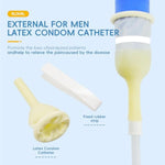 30 Pcs Male External Catheter With Fixer Rubber,Latex Condom Material Individually Wrapped Catheter Urine Bag,For Inconvnient,Skin-Friendly Anti-Leakage,Healthy Household Products(1.38Inch/35Mm)