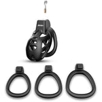 Lightweight Male Chastity Cage Bondage Gear & Accessories Penis Cage Smooth Kg Cock Cage Chastity Device Key Sex Toy For Men Black Chastity For Men With 3 Sizes Penis Rings?S?