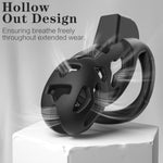 Male Chastity Cage, Large Chastity Devices With 5 Sizes Rings And Invisible Lock For Man Penis Exercise Bondage Gear & Accessories Lightweight Adult Sex Toys