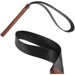 Bdsm Leather Spanking Paddle With Anti-Slip Wooden Handle Couple Flirting Sexual Abuse Sex Toys