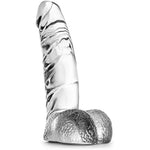 Naturally Yours Ding Dong - 5 1/2 Inch Smooth Slim Fragrance Free Beginner Small Curved Stimulating Dildo For Women Men Anal Play - Adult Toy - Couples Sex Toy - Clear