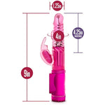 Sexy Things - Romping Rabbit - Multi Speed Rotating Pleasure Beads - Clitoral G Spot Stimulation - Gyrating Shaft Multi Function Vibrator - Adult Sex Toy For Woman Couples - Fuchsia