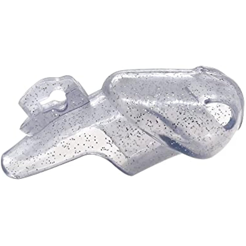Chastity Cage | Cock Cage Just Compatible For | Only Chastity Tube |Adult Sex Toy | Male Chastity Cage Fit For Ht-V4 (Clear With Silver Sparkles, Standard)