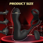 Prostate Massager Anal Toys With Auto Inflation And 10 Vibrating Modes, Inflatable Butt Plug Anal Plug Male Sex Toys For Men With Cock Ring, Remote Control Prostate Vibrator Dildo For Adult