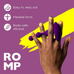 ROMP Amp Anal Beads | Adult Toys | Sex Toys for Men Women & Couples| 5 Inch Silicone Graduated Beads for Stimulation | Prostate Massager | Flexible Butt Plug | for use with Lube | Gift for Couples