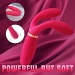 G Spot Vibrator Female Sex Toys - Handheld Clitoral Stimulator Licking Thrusting Dildo Sex Toys For Women, Double-End Triple Motor Strong Adult Toys For Women Pleasure.