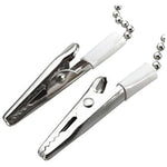 4Pcs Adjustable Metal Neck Strap Napkin Clip Lanyard Neck Strap Baby Elderly Adult Towel Apron Bib Clip