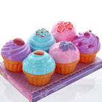 6 Pcs Pretend Play Food Dessert Set, Mini Toy Cupcakes For Kids, Petite Pastries Toys