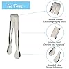 6PCS Ice Tongs Mini Sugar Tongs 4.25Inch Stainless Steel Small Serving Tongs, Small Kitchen Tiny Tongs for Appetizers,Tea Party, Coffee Bar, Desserts