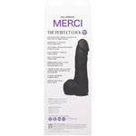 Doc Johnson Merci - The Perfect Dildo 10.5" - with Removable Vac-U-Lock Suction Cup - ULTRASKYN - for Adults Only, Black