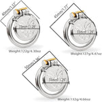 Male Chastity Device Cock Cage, Lightweight Chastity Cage Body-Stainless Steel Penis Cage For Men Invisible Lock Adult Abstinence Penis Bondage Adult Sex Toy (45Mm/1.77In)