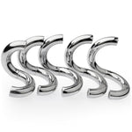 Stainless Steel Male Penis Ring with Half Magnet Pendant and Cock Ring Design for Adult Sex Toy