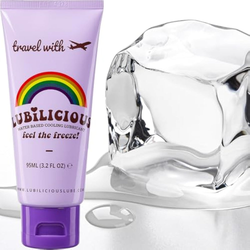Lubilicious 3.2 Oz Water Based Cooling Lube - Refreshing Tingling For On-The-Go - Perfect Travel & Personal Solution - Cooling Lubricants For Privacy