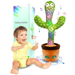 Talking Dancing Cactus Toy For Baby, Repeats What You Say & Recording, 120 Songs Interactive Musical Toy With Volume Control, Light Up Tummy Time Infant Toys For 6 12 Months, 1 Year Old Gifts