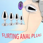 5 Pcs Anal Plug Beginner Set-Four Crystal Jewel Anal Plugs, 1Enema,Sex Toy Anal Training Kit-G Spot Anal Sex Adult Toy For Beginner Adult Unisex Women And Men Couple (Silver)
