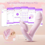 3 In 1 G Spot Vibrator, Wearable Remote Control Vibrator With App Sex Toys, 8+3 Vibrations And 3 Speeds Adult Toys, Dual Motor And Magnetic Charging Long Distance Vibrater For Women, Couples