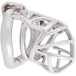 Medical Grade Stainless Steel Chastity Device Ergonomic Design Belt Restraint Men Bondage Fetish K540 (40Mm/ S Size)