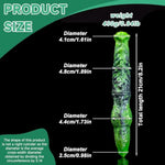 Dual Harmony Double-Ended Dildo- Silicone Horse&Wolfdog Dildo,Realistic Dual-Sided Dildo With Texture For Men Women,Fantasy Adult Sex Toys Thrusting Dildo For Couples (D301-Lv-F)