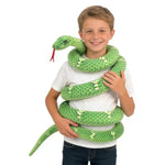112 Inch Stuffed Anaconda - Green Kids Plush Snake Toy With Prank Props