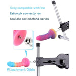 Sex Machine Attachments, Glow-In-The-Dark Silicone Series Dildos Attachments With Ezfunlok Connector