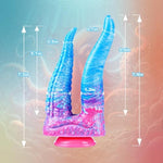 7" Small Double Head Tentacle Dildo With Tongue, 6" Silicone Dual Monster Alien Anal Dildo Suction For Lesbian Beginner, 5" Double Sided Fantasy Cute Prostate Shower Small Dildos Sex Toy For Women Gay