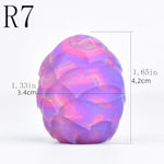 Knotted Monster Dildo Ovipositor Dildo Hollow Tunnel With 5 Eggs, Adult Sex Toy For Women, Couples, 6.89'' Luminous Wolf Knotted Dildo Women Sex Toys - Large Luminous Egg