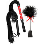 Bdsm Whip Adult Flogger And Sex Tickler Set, Sex Toys For Couples, Whips And Paddle For Adults Play