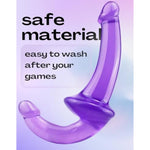 Double-Ended Silicone Long Dildo for Lesbians - Realistic Double-Ended Adult Anal Sex Toy with Hands-Free Strap-On