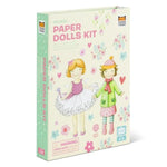 Vintage Paper Dolls Kit, Dress 2 Dolls with Clothes, Stickers & Pencils