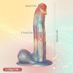 11.8 Inch Thick Fantasy Silicone Dildo for Women, Men, and Couples - Colorful Realistic Adult Sex Toy with Strong Suction Cup