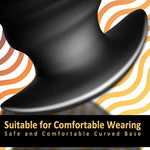 Anal Plug Hollow Ribbed Butt Plug Trainer For Comfortable Wear Hive Ass Tunnel Prostate Massager Sex Toy With Curved Base For Women Men Black (L)