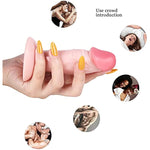 Realistic Dildo, Sex Toys For Beginners, Anal Plug For Women, Lesbians, Men, Gay And Couple (4.5" Flesh)