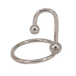 Stainless Penis Cock Rings With Urethral Sounds Ball