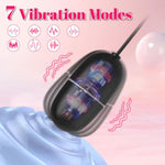 Bullet Vibrator Women Sex Toys, Mini Vibrators With 7 Vibration Modes, Double Egg Massager Female G-Spot Clitoral Nipple Stimulation Couple Sex Toy, Vibrator With Remote Usb Charging Adult Toys