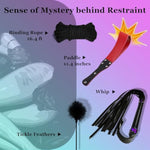 Bondage Set Bdsm Restraints Kit For Couples Sex Games,16Pcs Adult Sex Toys Kit With Rope Handcuffs Collars Ankles & Wrist Bar For Sexual Pleasure,Sex Things For Couples Kinky