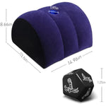 Dildo Mount Sex Pillow Sex Dice Set-Sex Toy Mount Set Ideal For Enhancing Intimacy Cushion Sex Furniture Dildo Mount Sex Position Pillow Sex Games For Adult Couples(Blue)